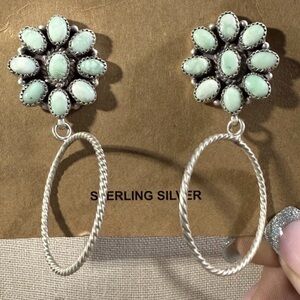 925, Sterling Silver Paloma Dangle Earrings, Southwest, Statement